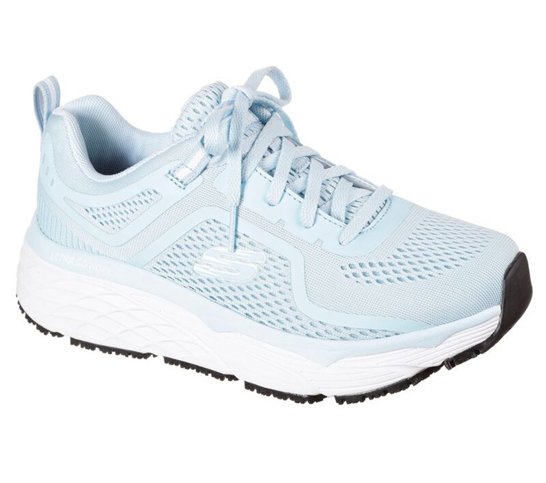 Skechers Max Cushioning Elite Sr - Banham - Womens Sneakers Light Blue/White [AU-RQ7590]